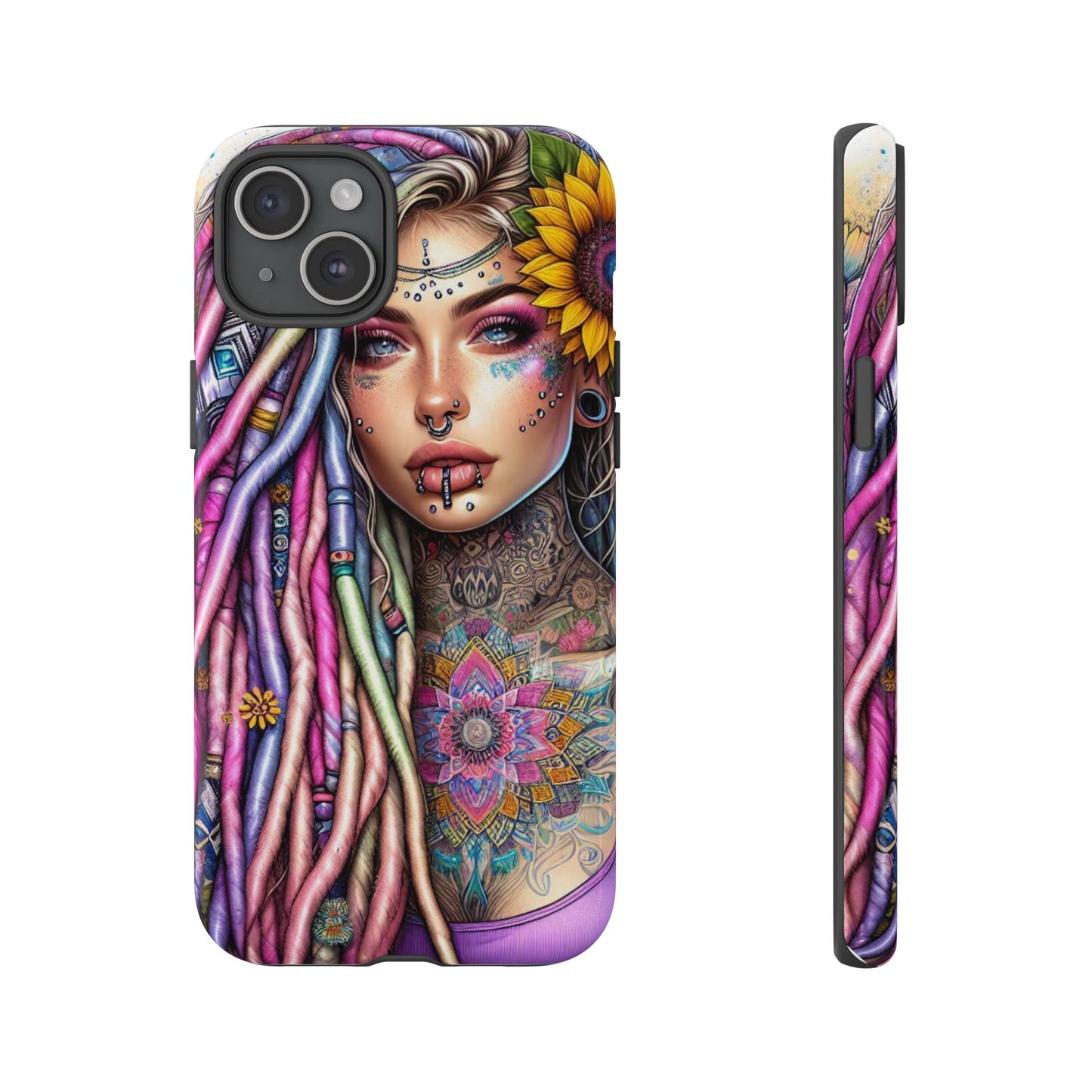 Boho Mandala Goddess – Ethereal Tattoo Art Mobile Cover