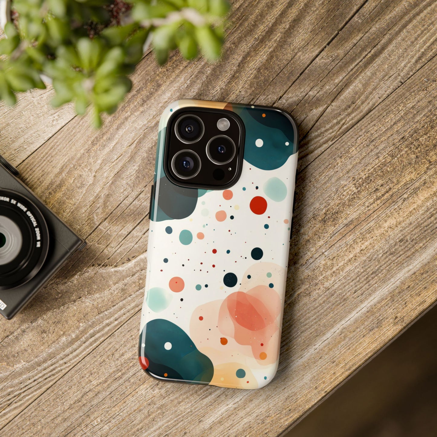 Cosmic Bloom – Abstract Orb Pattern Phone Case – iPhone, Google Pixel, Samsung