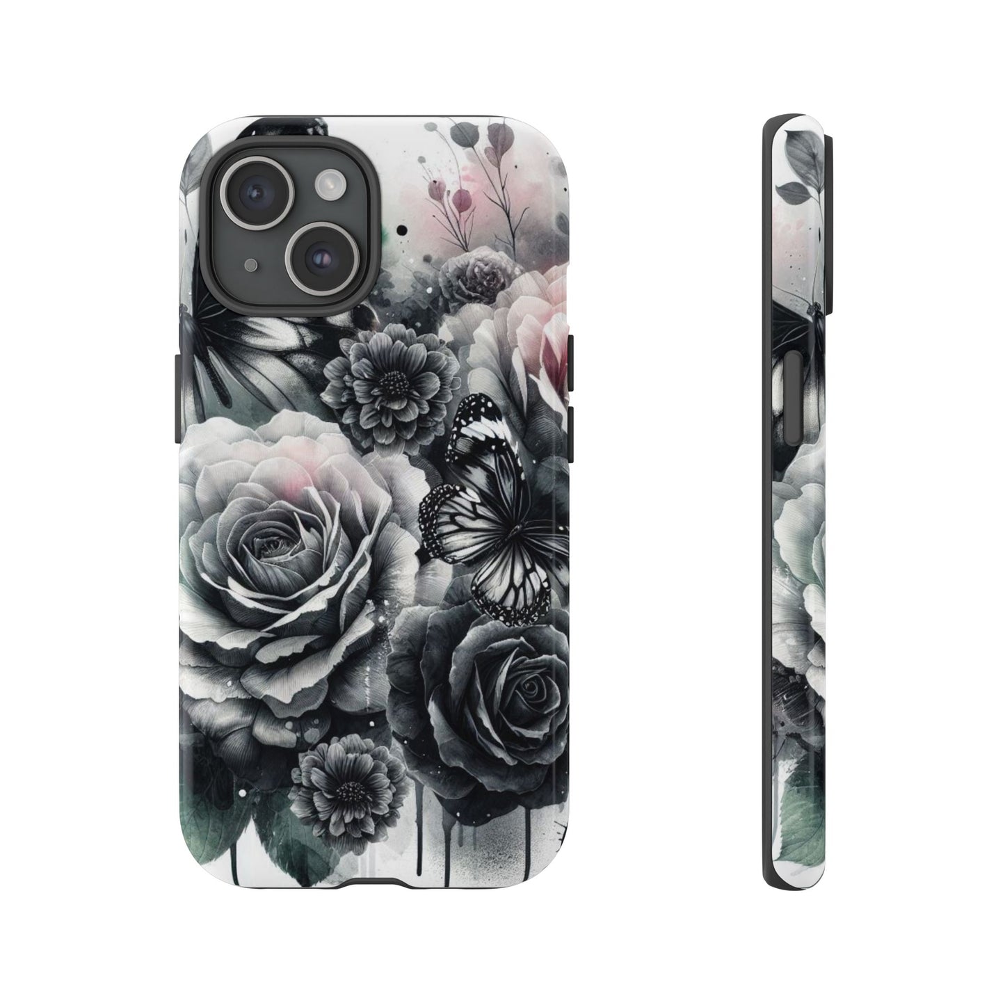 Ethereal Bloom – Floral & Butterfly Art Mobile Cover