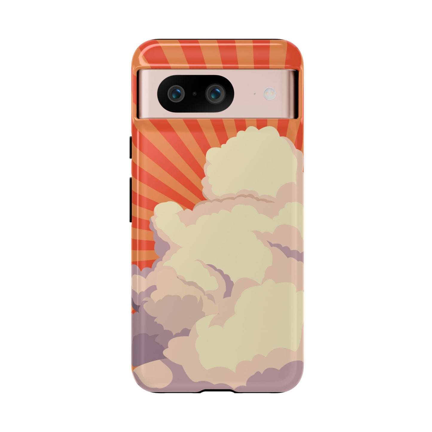 Retro Groovy Cloud Phone Case β 70s Aesthetic for iPhone, Samsung & Google Pixel