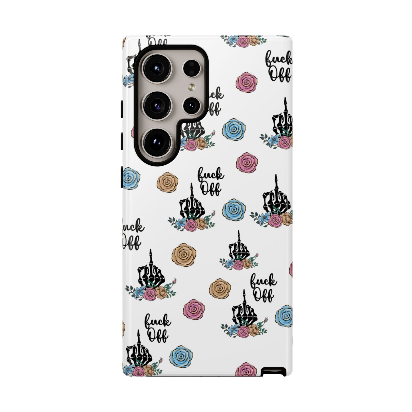 Skeleton Hand Middle Finger Phone Case β Badass Gothic Cover for iPhone, Samsung & Google Pixel