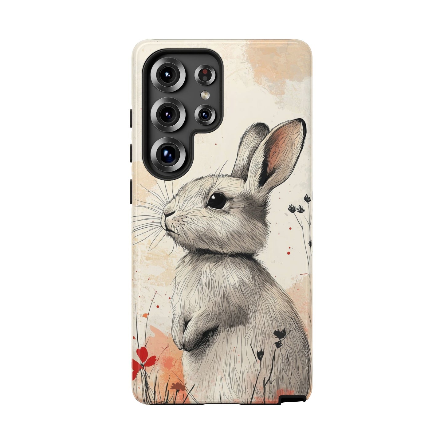 Curious Meadow: Gentle Rabbit Phone Case for iPhone, Samsung & Pixel