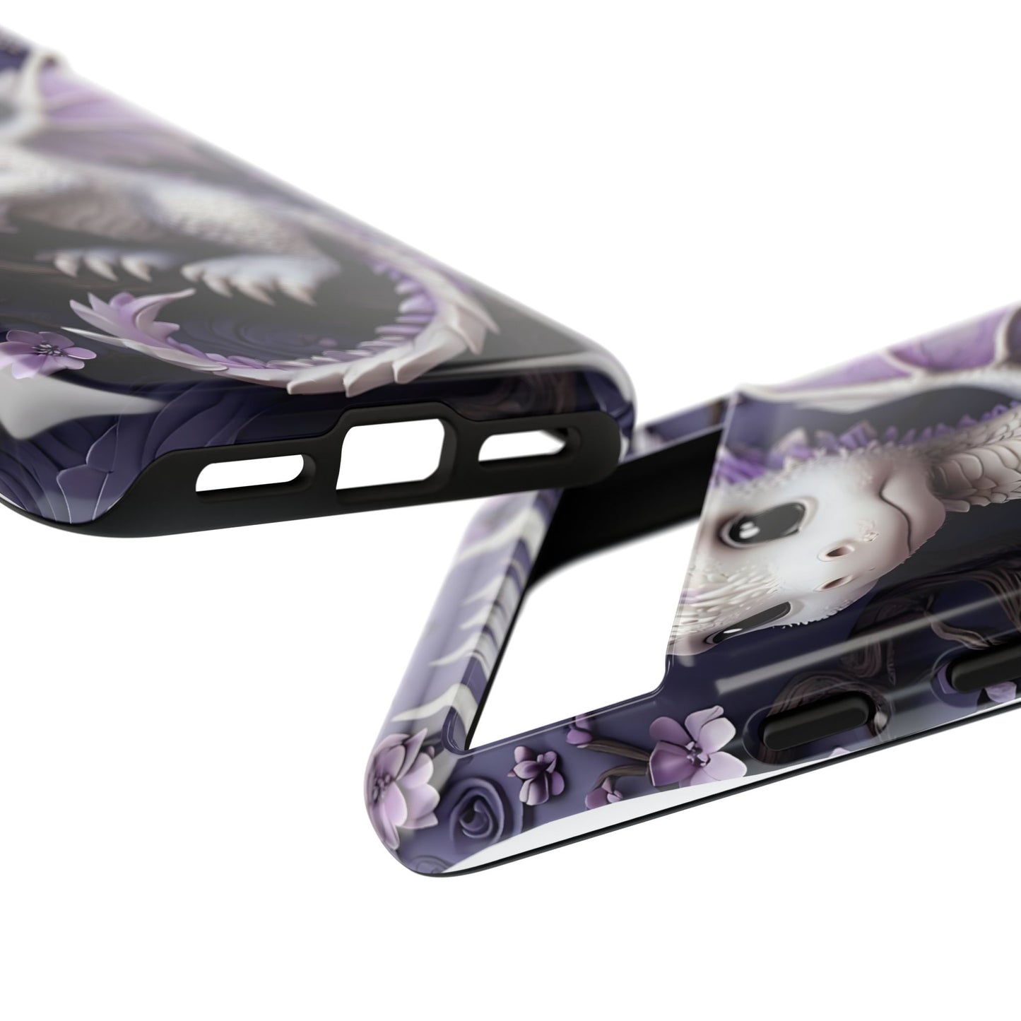 Charming Young Dragon on a Branch Phone Case Design