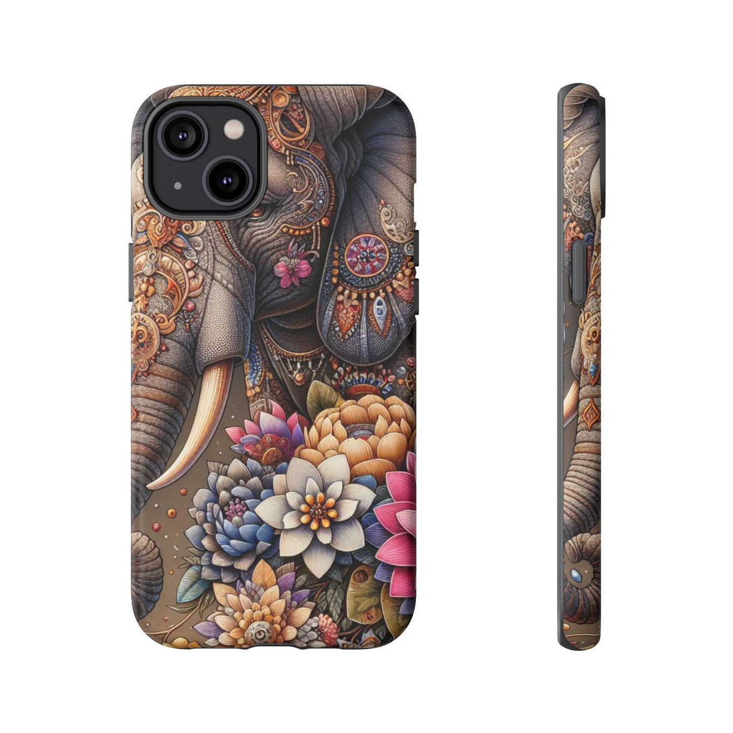 Royal Ornate Elephant Mobile Cover – Luxurious Bohemian Art