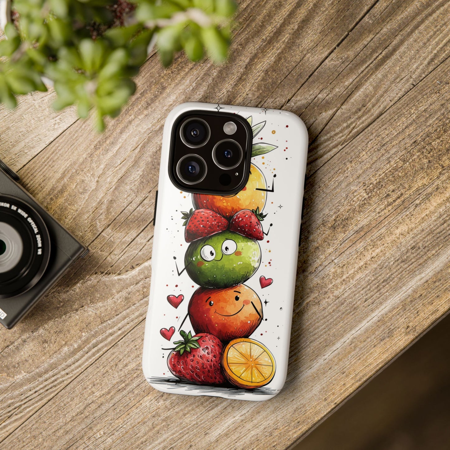 Cute Fruit Stack Phone Case β Fun & Playful Anime Art for iPhone, Google Pixel & Samsung