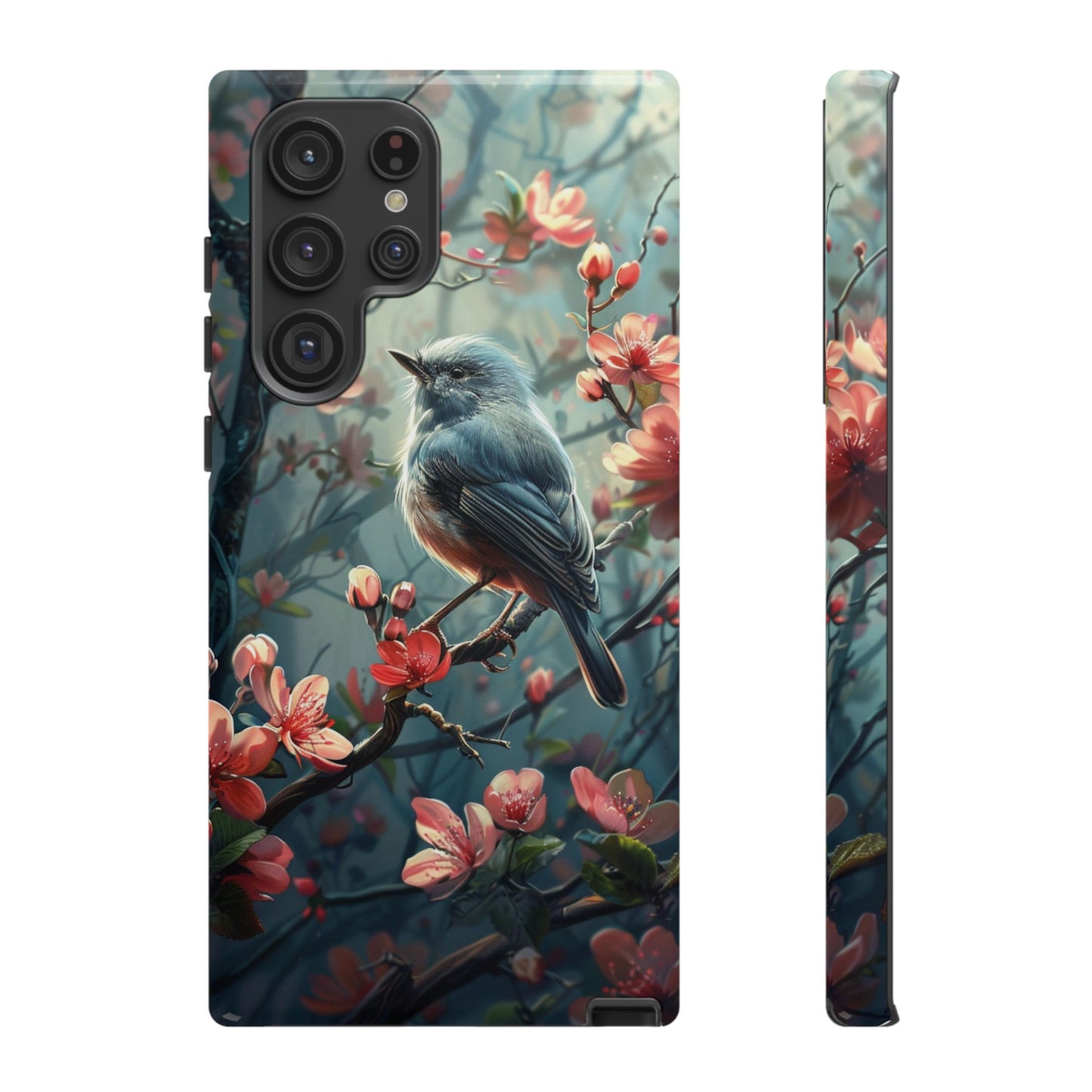 Floral Bird Phone Case β Elegant Nature-Inspired Design for iPhone, Samsung & Google Pixel