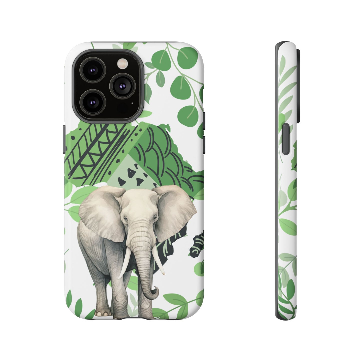 Tropical Elephant Mobile Cover – Nature-Inspired Boho Art