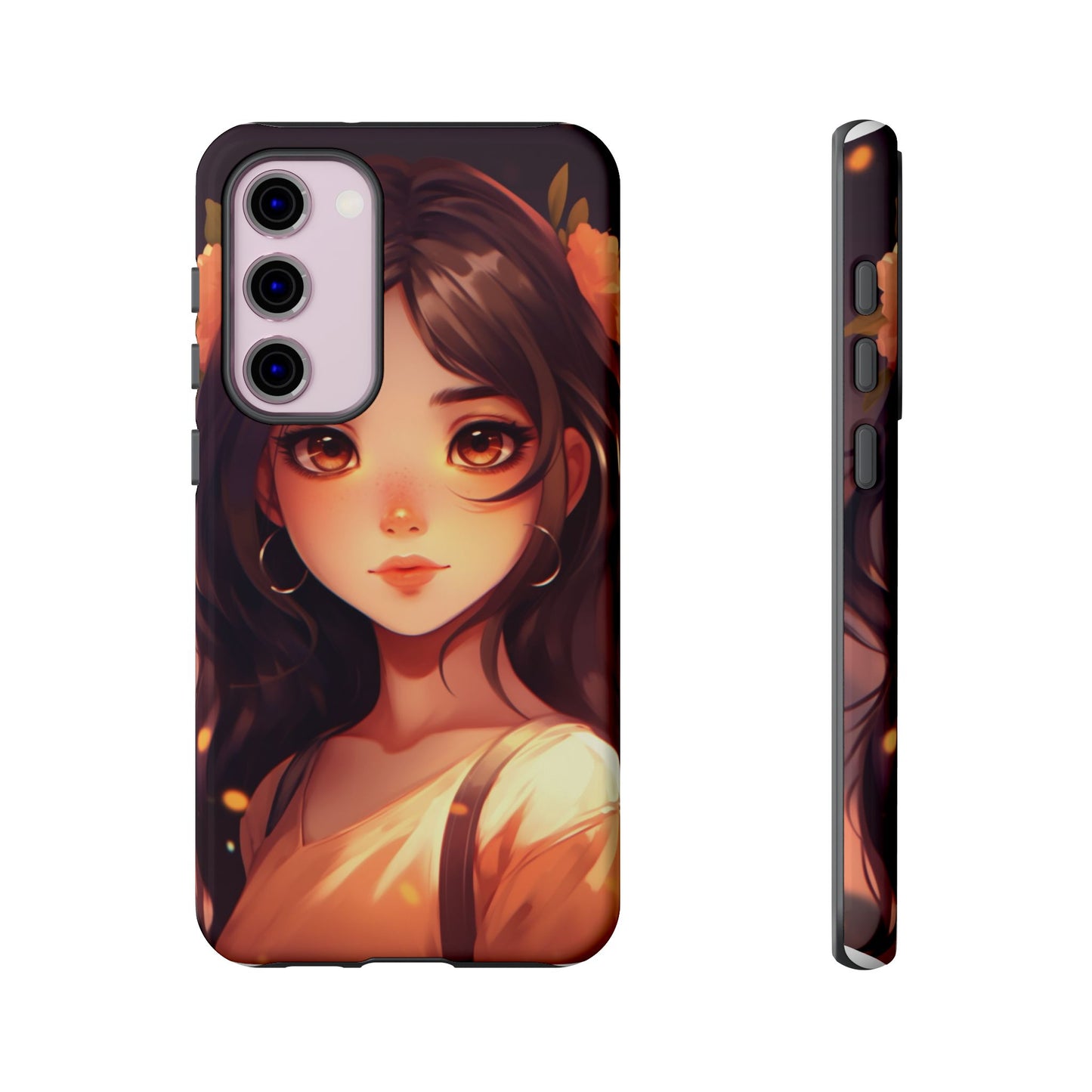 Anime Girl Phone Case - Cute Aesthetic Cover for iPhone, Samsung & Google Pixel, Kawaii Phone Case, Girly Phone Case, Anime Lover Gift