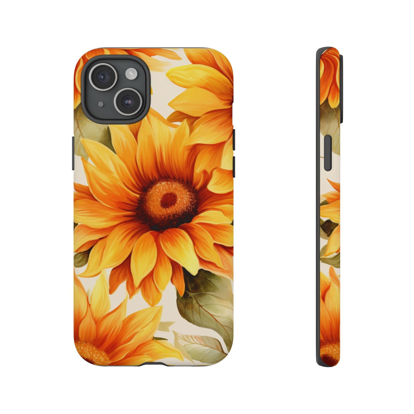 Golden Sunflower Glow Mobile Case – Radiant & Elegant