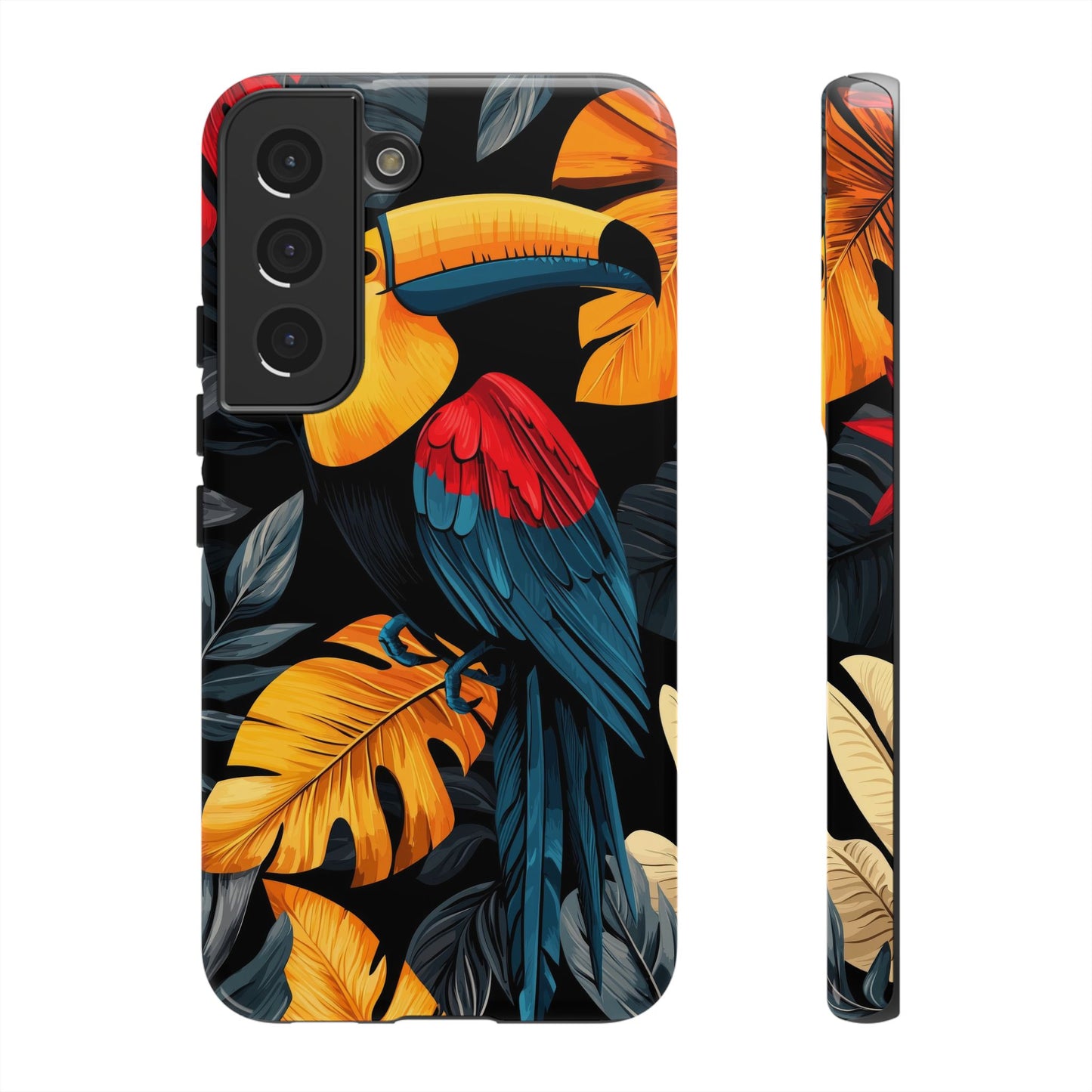 Exotic Toucan Feathers Phone Case – Nature’s Elegance for iPhone, Pixel & Samsung