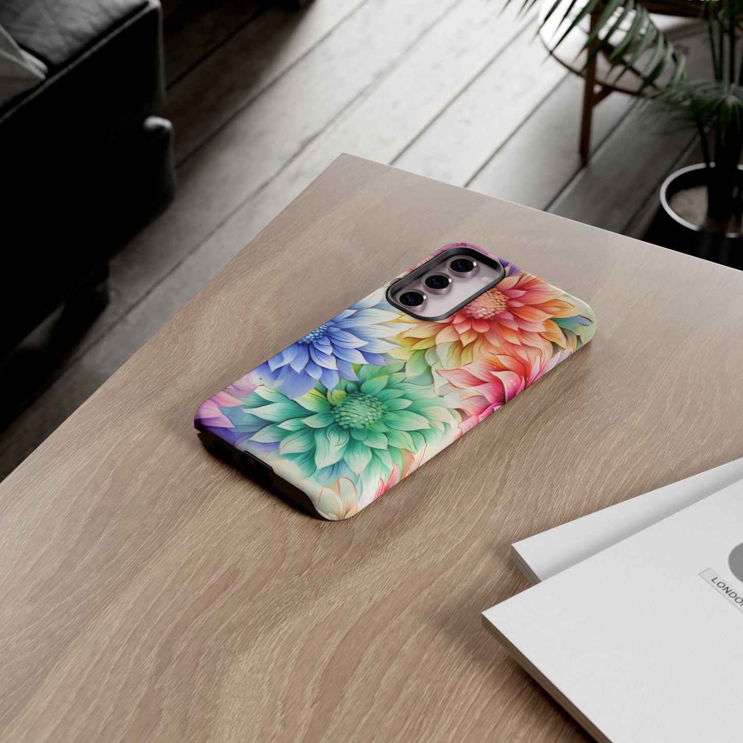 Rainbow Bloom Mandala Floral Mobile Case