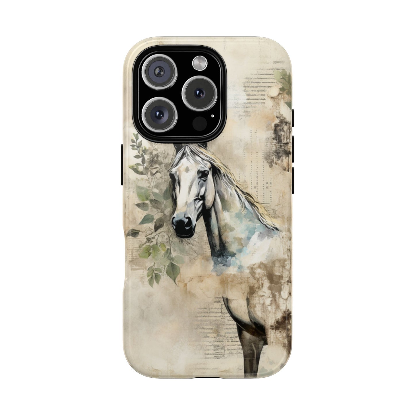 Watercolor Horse Print Phone Case - iPhone, Samsung & Google Pixel Cover - Artistic Equestrian Phone Case, Animal Lover Gift