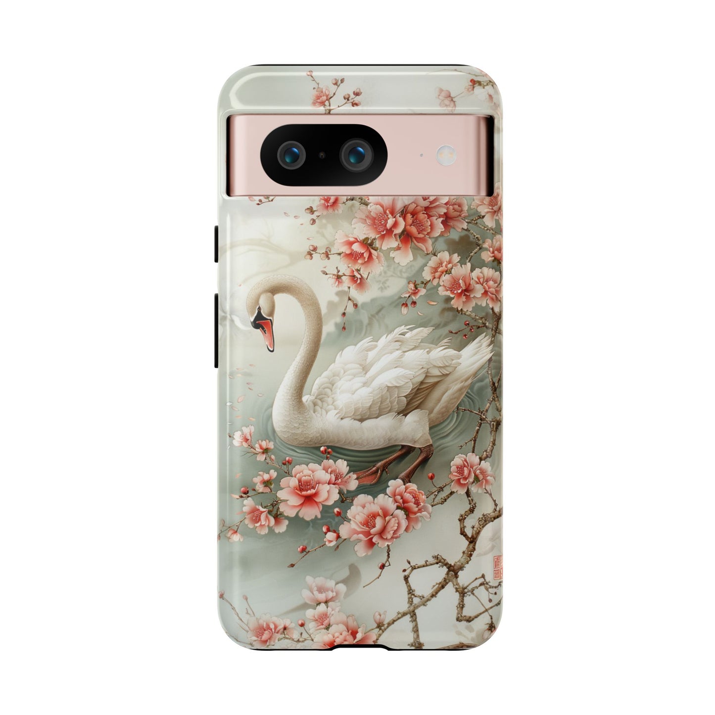 Floral Swan Phone Case β Bird Phone Case, Elegant & Protective for iPhone, Samsung & Google Pixel