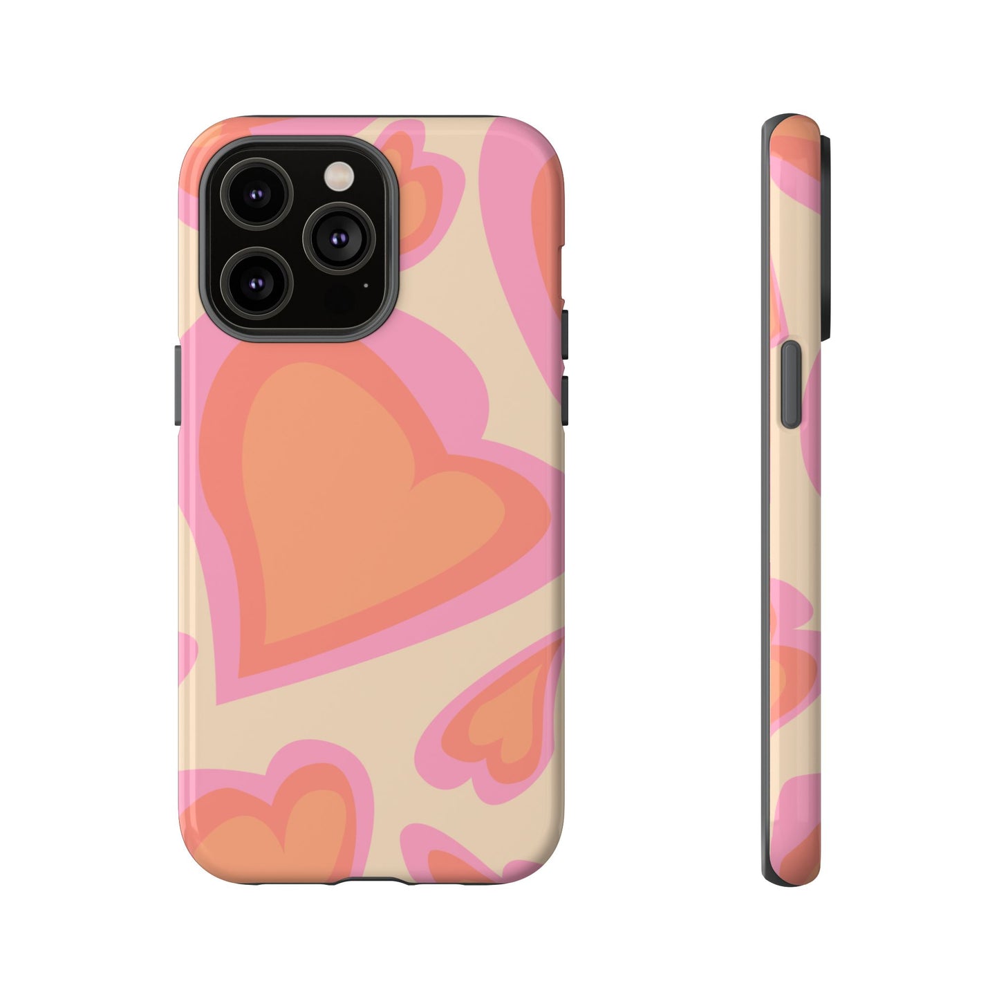 Retro Heart Phone Case – Cute Vintage Aesthetic for iPhone, Samsung & Google Pixel