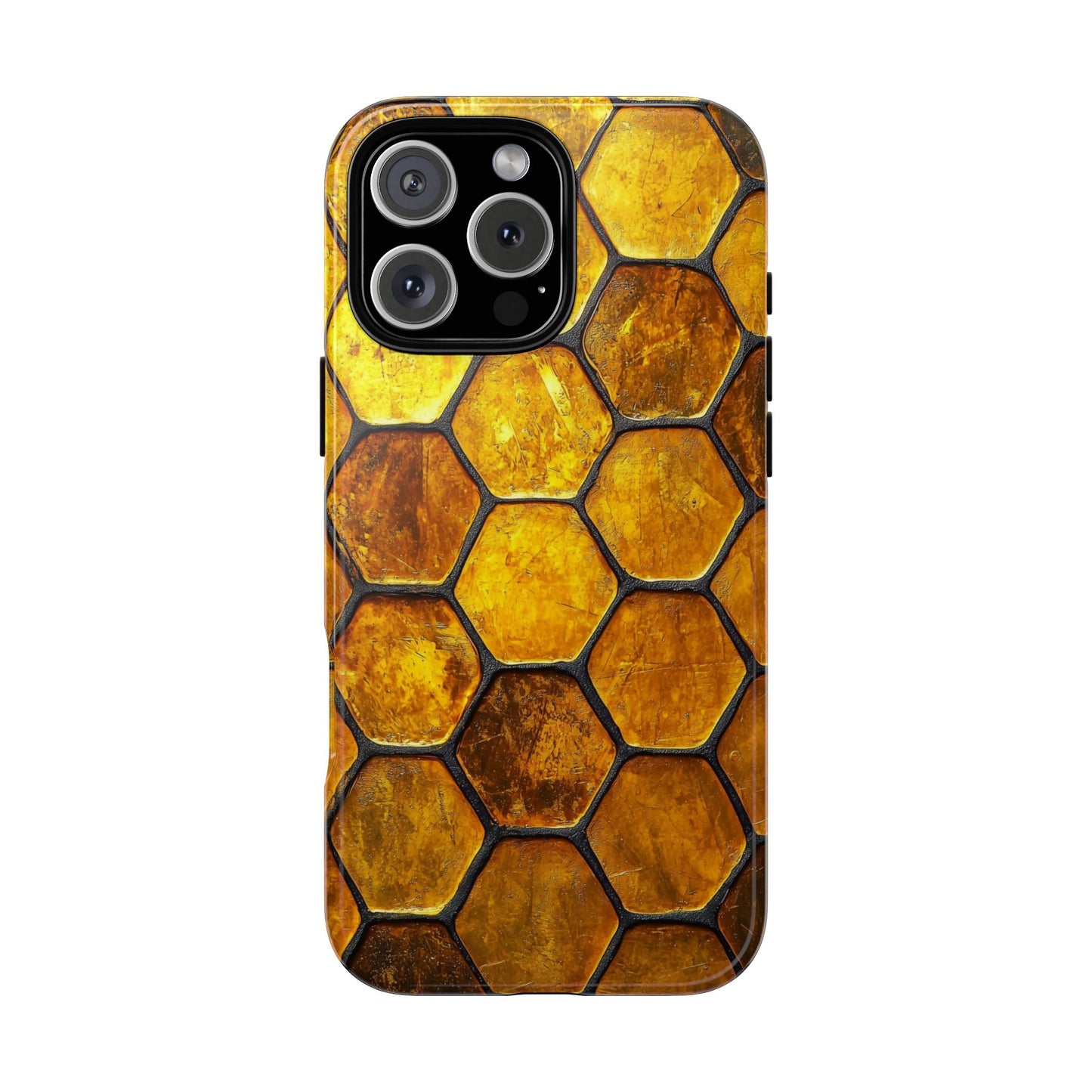 Golden Honeycomb Phone Case – iPhone, Google Pixel, Samsung
