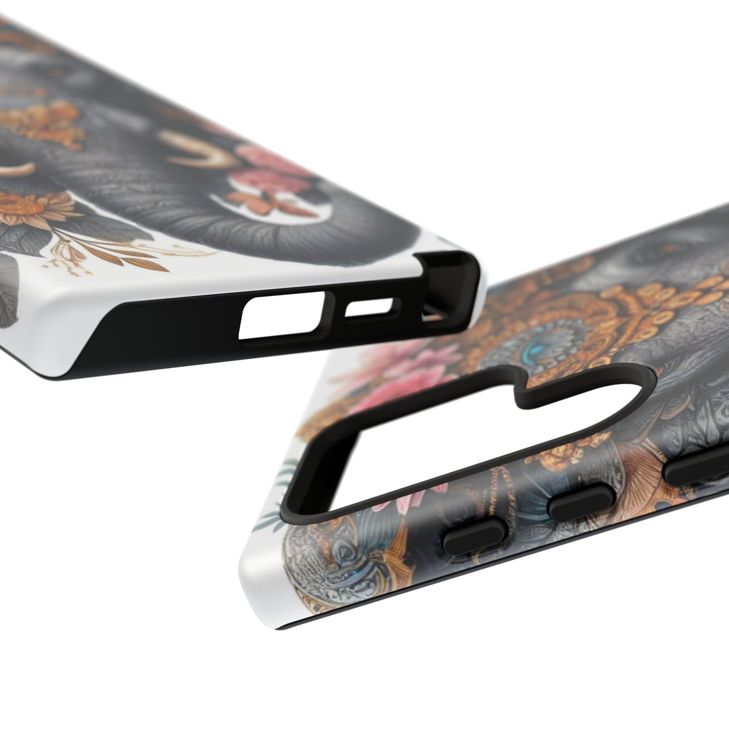 Golden Royal Elephant Mobile Cover – Luxurious Ornate Art