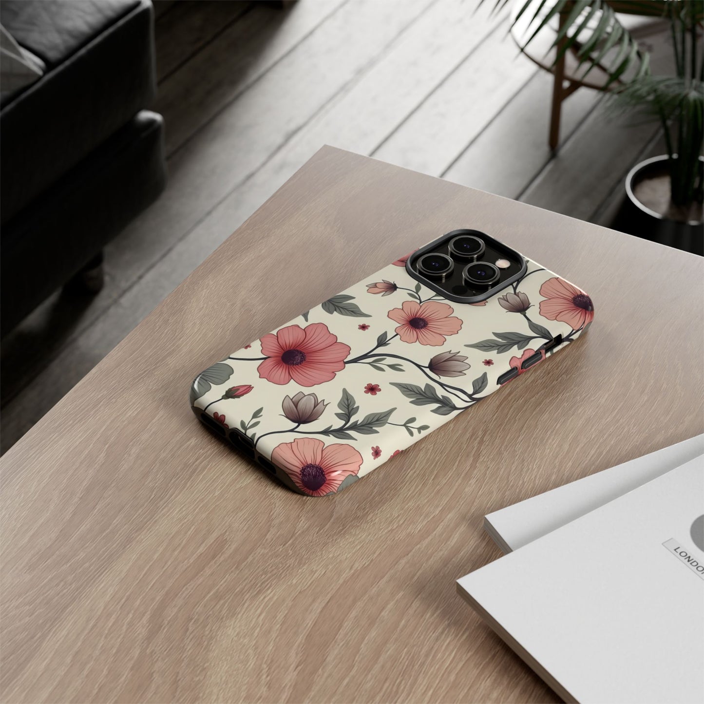 Floral Iphone Case, Botanical Pattern Design