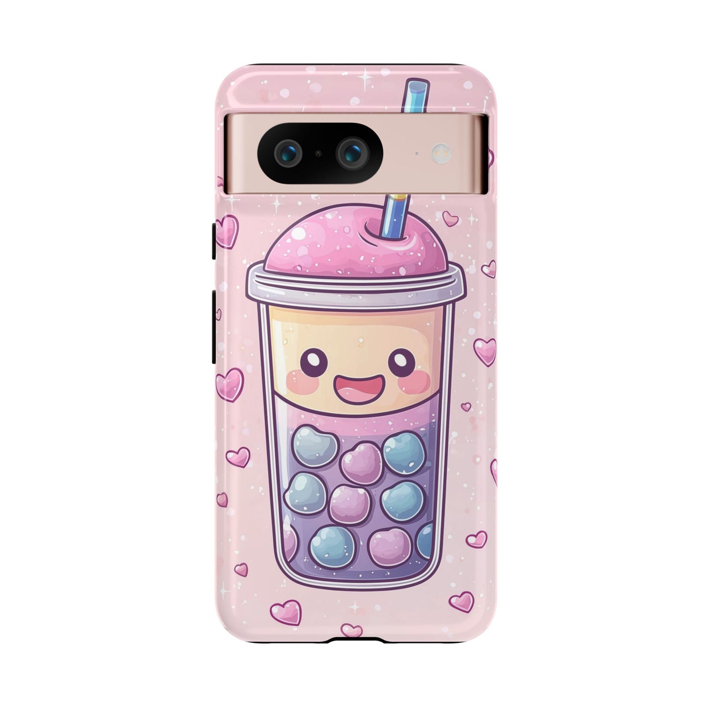 Sweet Bubble Tea Love Phone Case for iPhone, Samsung, Google Pixel