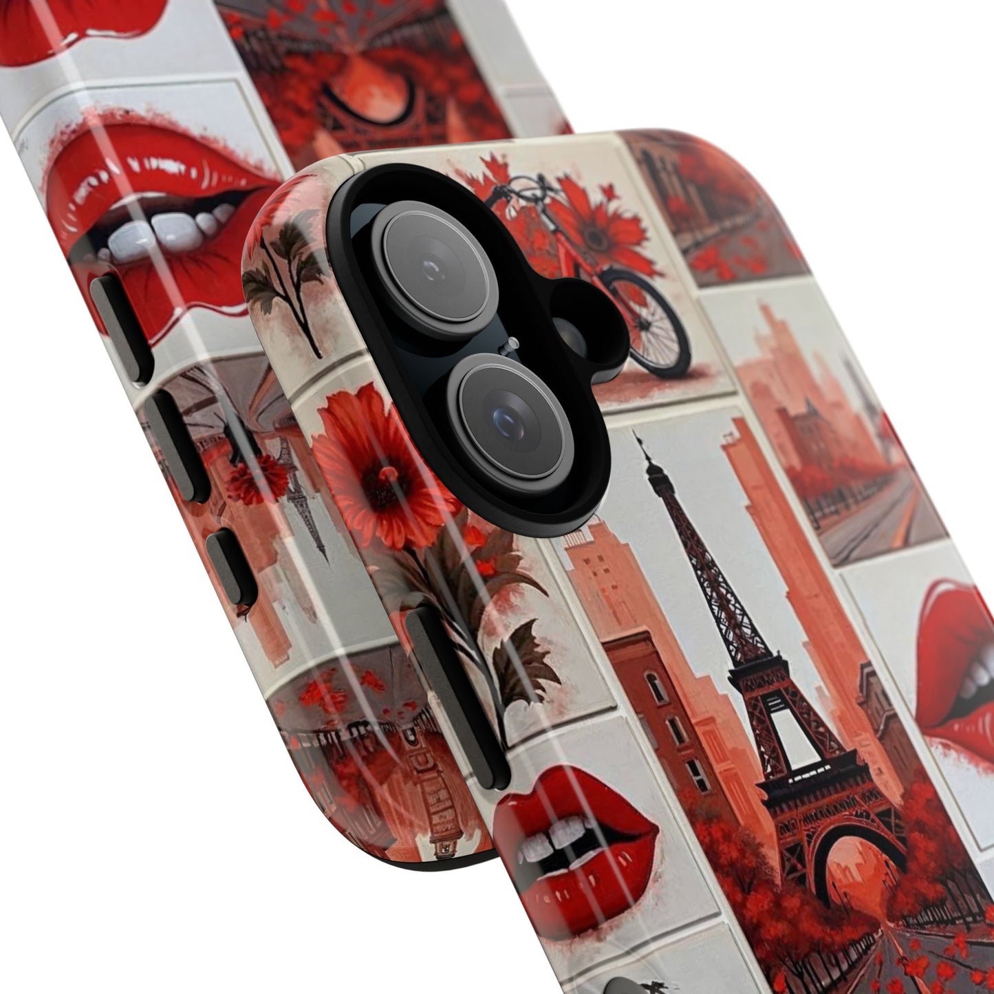 Red Lips & Eiffel Tower Phone Case