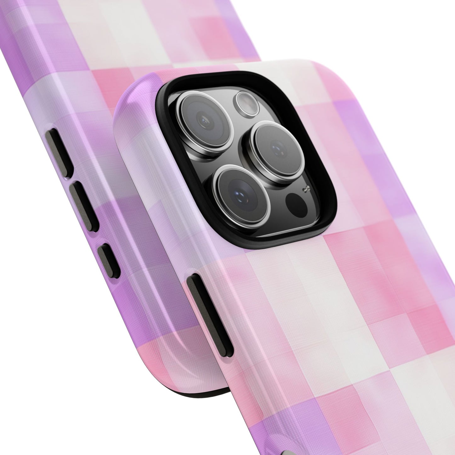 Kawaii Gingham Pastel Phone Case for iPhone, Samsung, Google Pixel