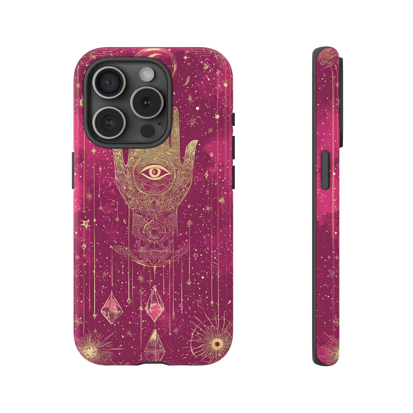 Cosmic Hamsa Boho Phone Case for iPhone, Pixel & Samsung