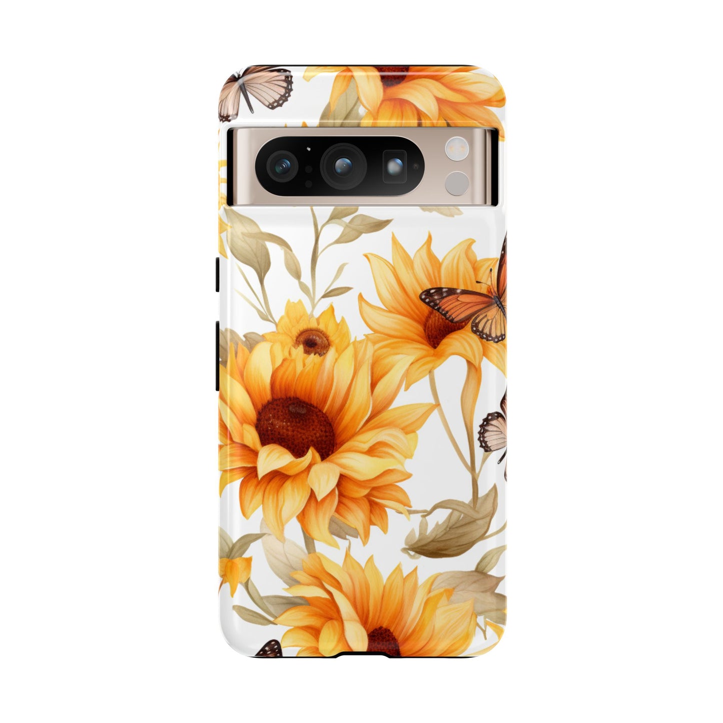 Sunflower & Butterfly Aesthetic Mobile Case – Bright & Nature-Inspired
