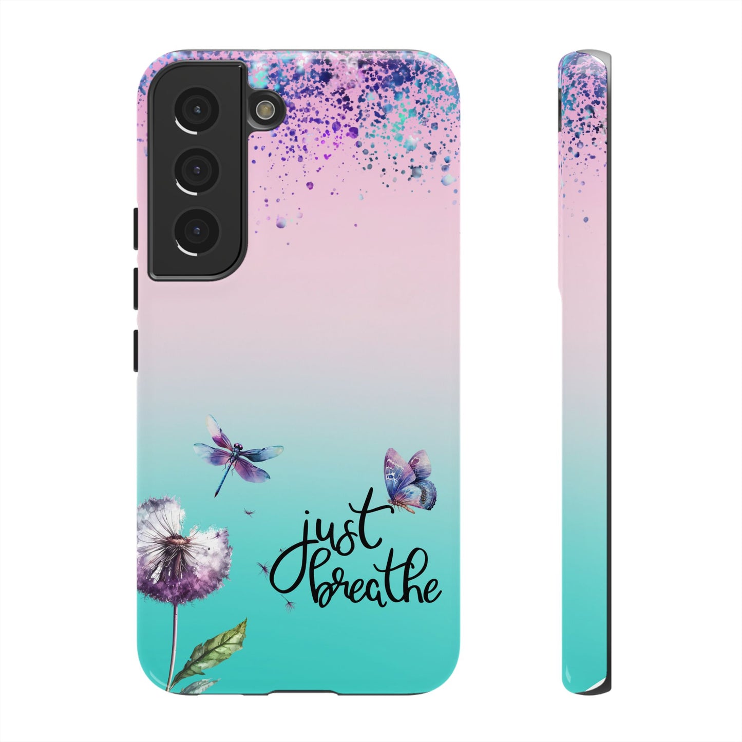 Just Breathe Phone Case - Aesthetic Minimalist Cover for iPhone, Samsung & Google Pixel