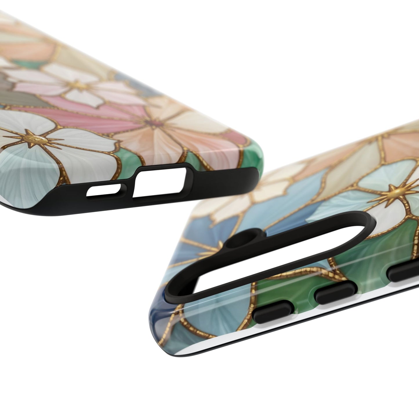 Floral Symphony: Stained Glass Elegance