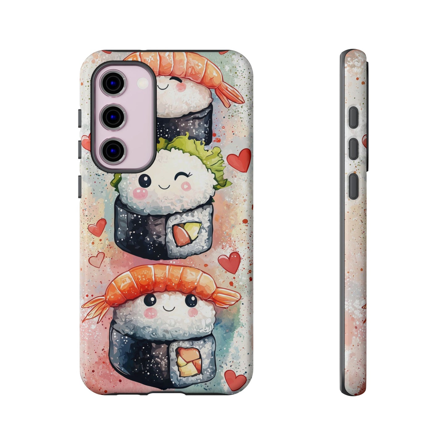 Sweet Sushi Trio - Anime Phone Case Cover for iPhone, Samsung, Google Pixel