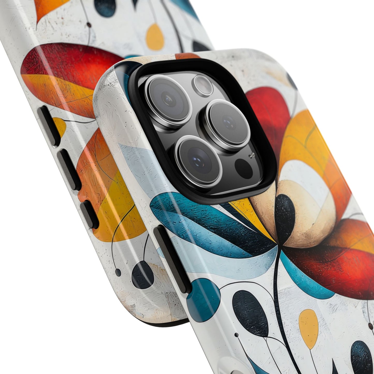 Prism Bloom – Bold Geometric Floral Case for iPhone, Pixel & Samsung