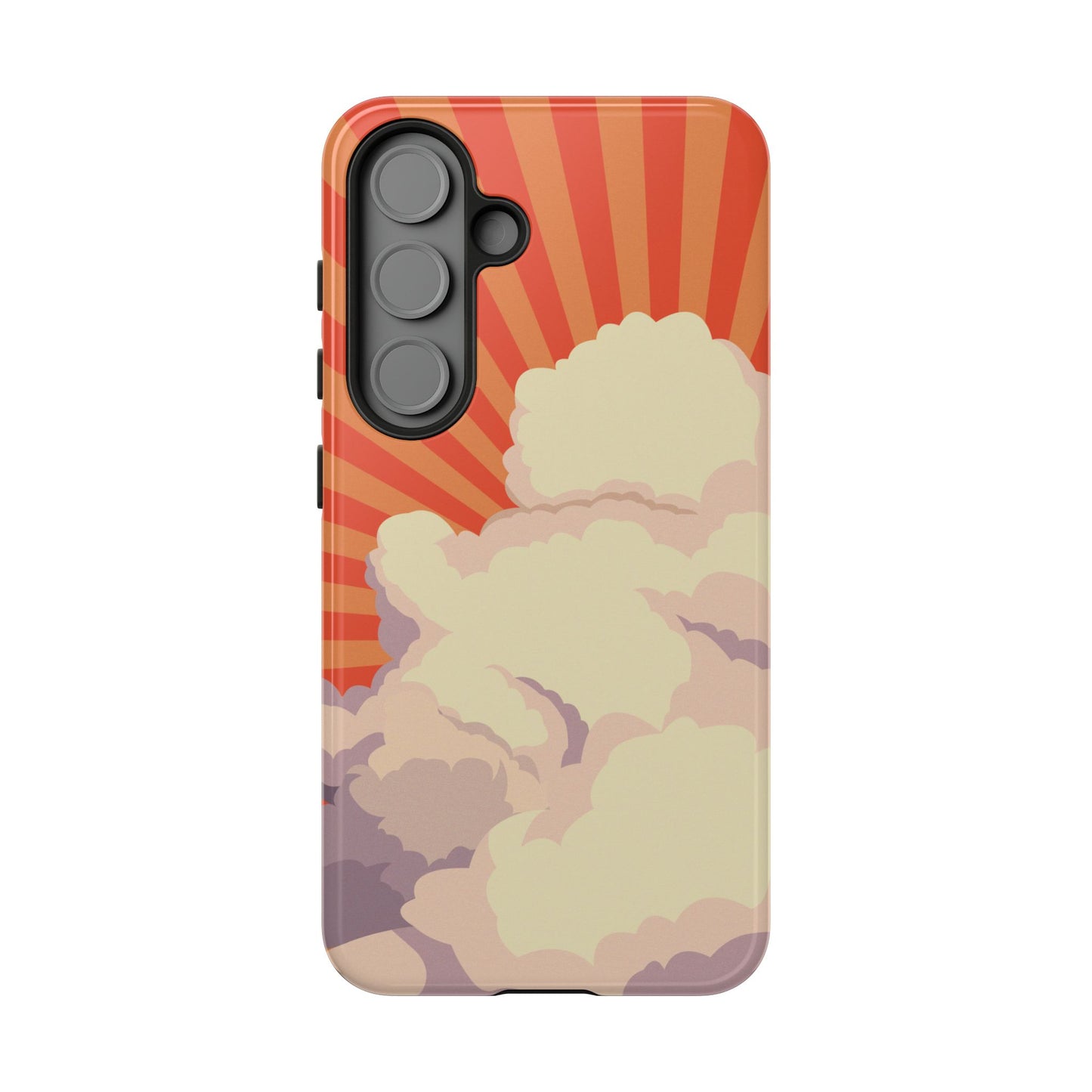 Retro Groovy Cloud Phone Case β 70s Aesthetic for iPhone, Samsung & Google Pixel