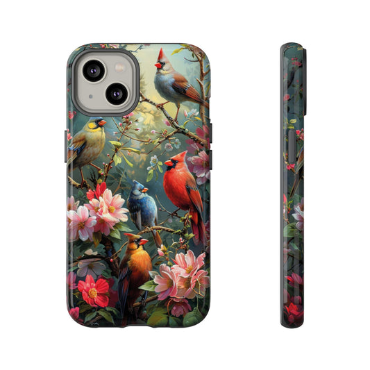 Floral Birds Phone Case – Cute & Protective Cover for iPhone, Samsung & Google Pixel