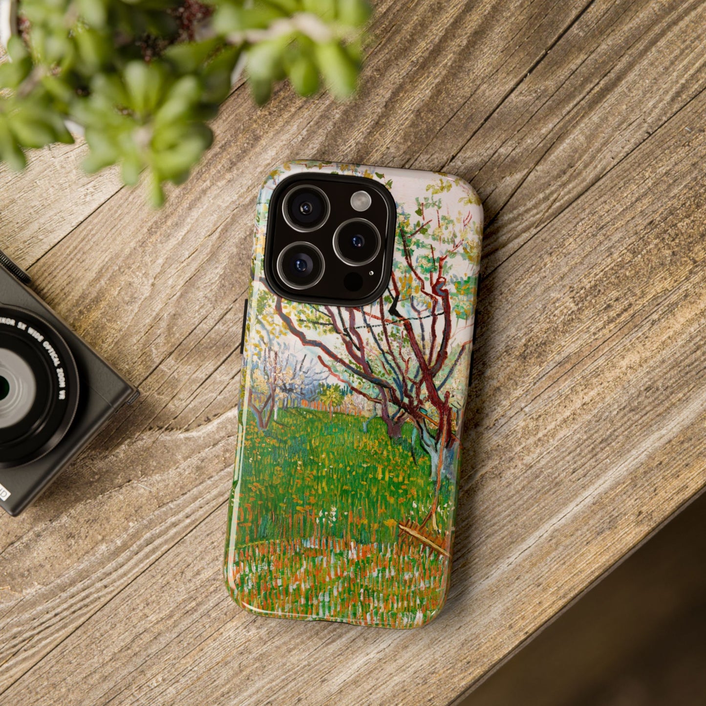 Greenery Phone Case, Vincet Van Gogh Phone Case - iPhone, Samsung, Google Pixel Cover - Painting Phone Case - Van Gogh Art Gift - Aesthetic Phone Case, Nature Lover Gift