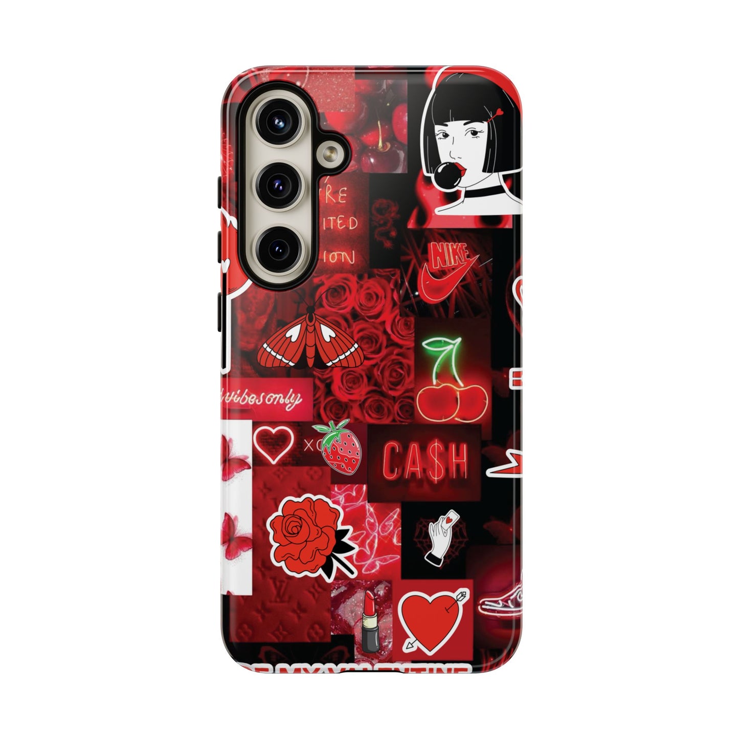 Red Pop Art Neon Vibes Phone Case