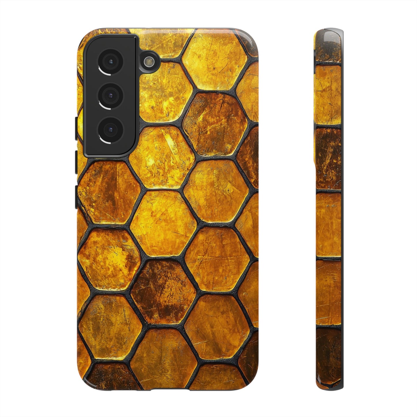 Golden Honeycomb Phone Case – iPhone, Google Pixel, Samsung