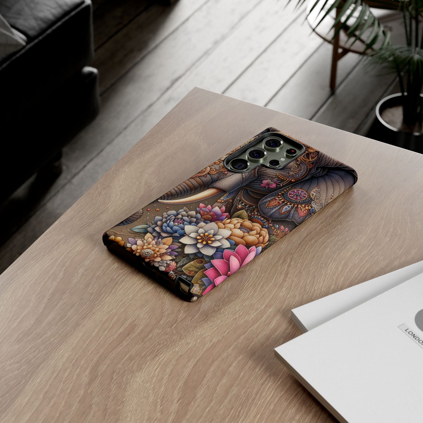 Royal Ornate Elephant Mobile Cover – Luxurious Bohemian Art