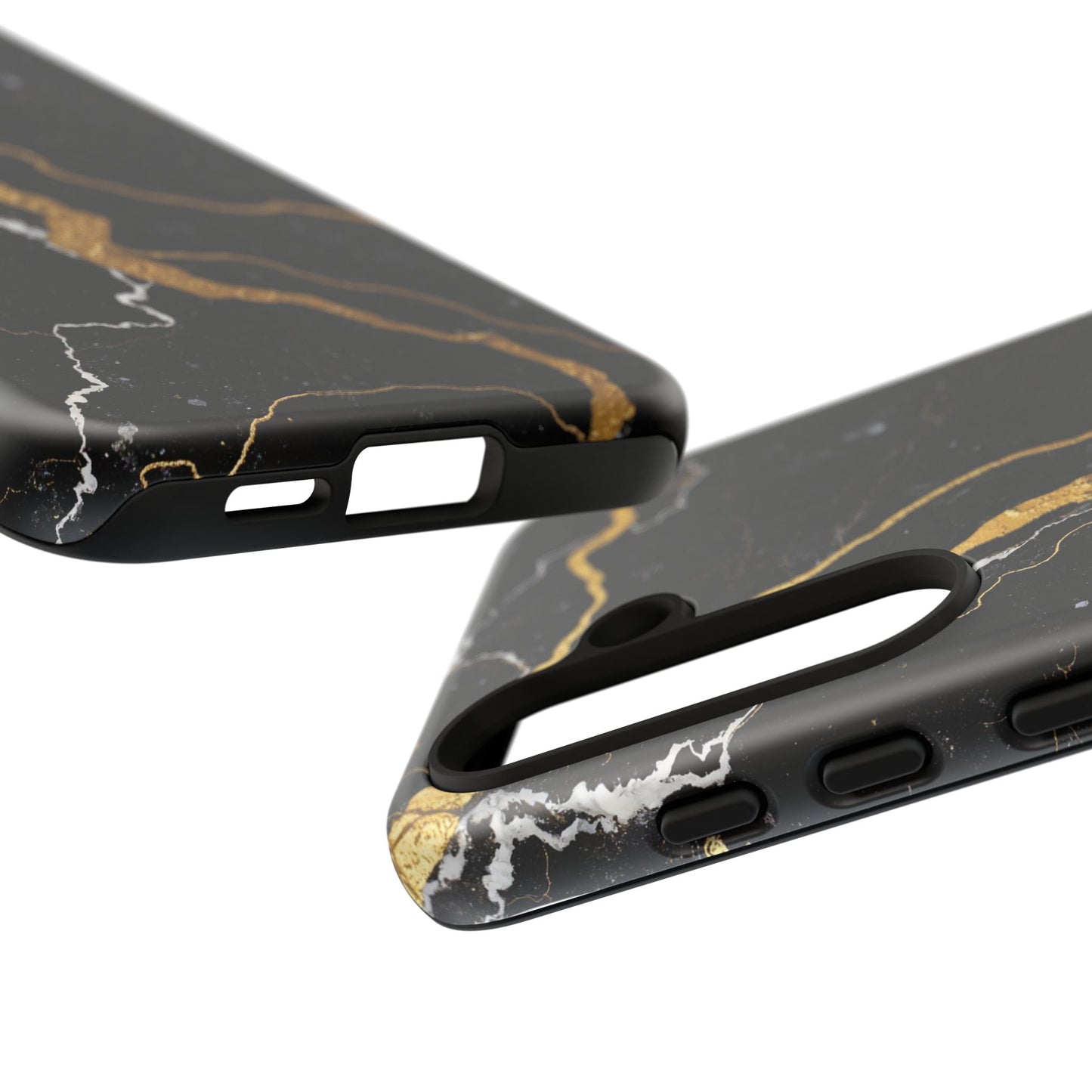 Black & Gold Marble Design Illustration Design Phone Case