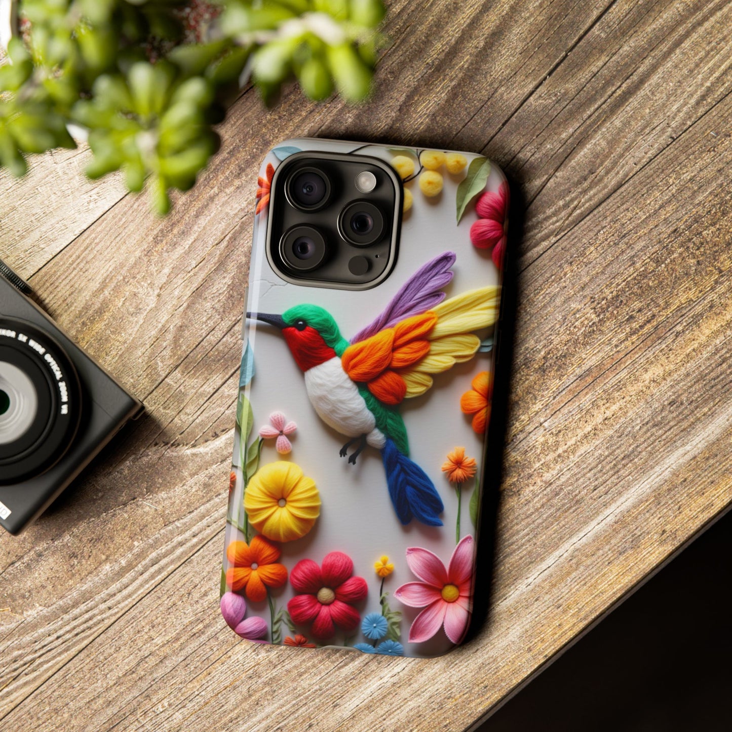 Elegant Hummingbird with Floral Mosaic Design | Nature's Artistic Vibes | Pixel 8 pro