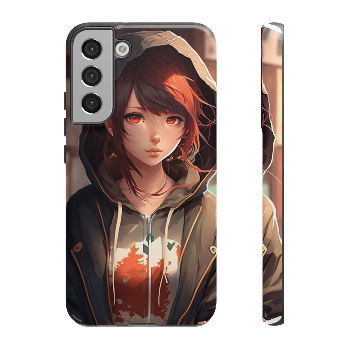 Anime Girl Phone Case - Cute Aesthetic Cover for iPhone, Samsung & Google Pixel, Girly Phone Case, Kawaii Lover Gift