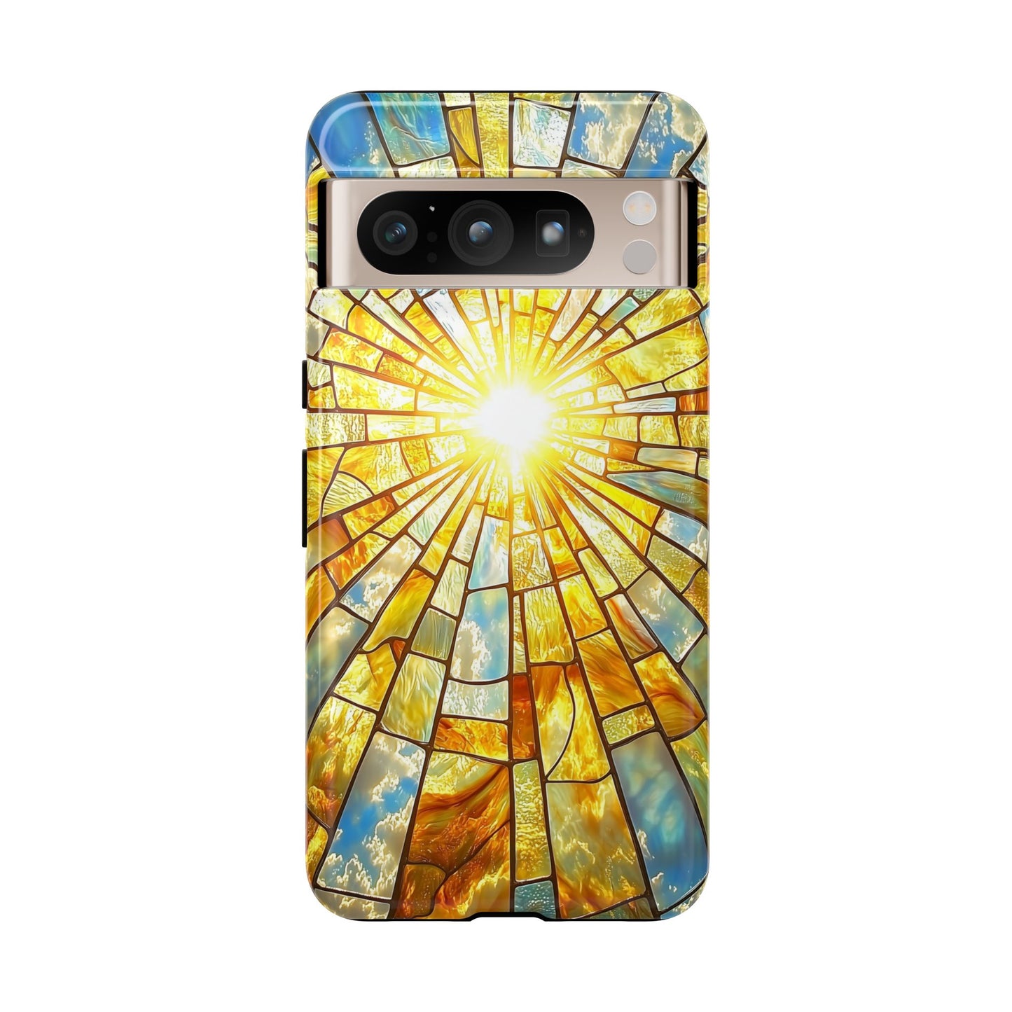 Heavenly Light – Radiant Sunburst Phone Case for iPhone, Samsung & Pixel