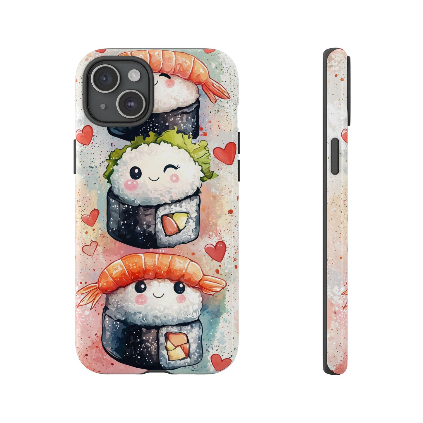 Sweet Sushi Trio - Anime Phone Case Cover for iPhone, Samsung, Google Pixel