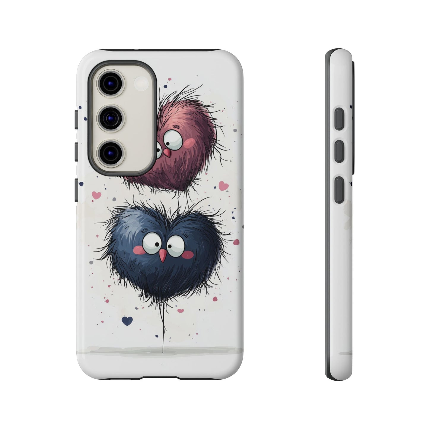 Fluffy Love Duo - Cute Anime Phone Case for iPhone, Samsung, Google Pixel