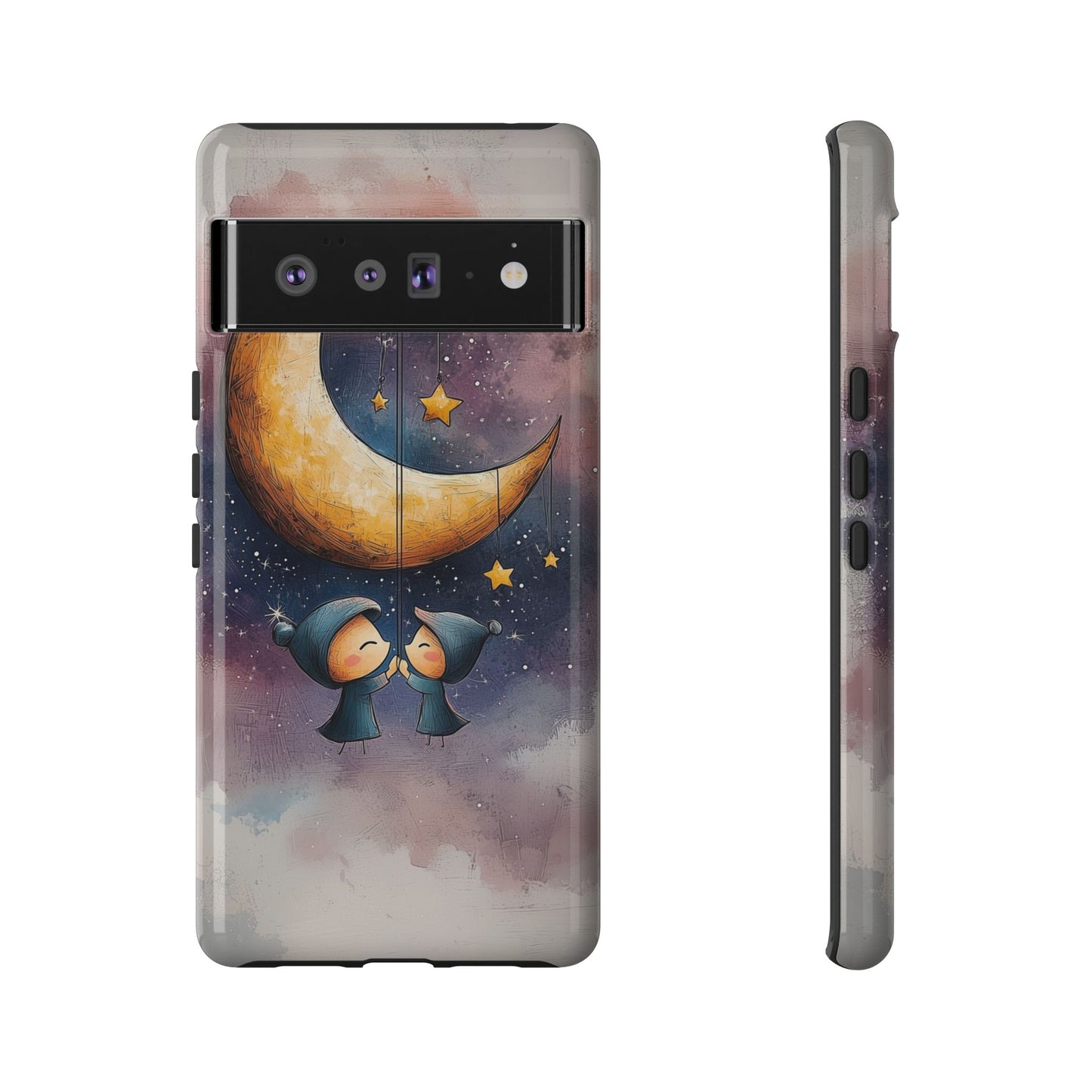Dreamy Moonlight Duo Phone Case for iPhone, Samsung, Google Pixel