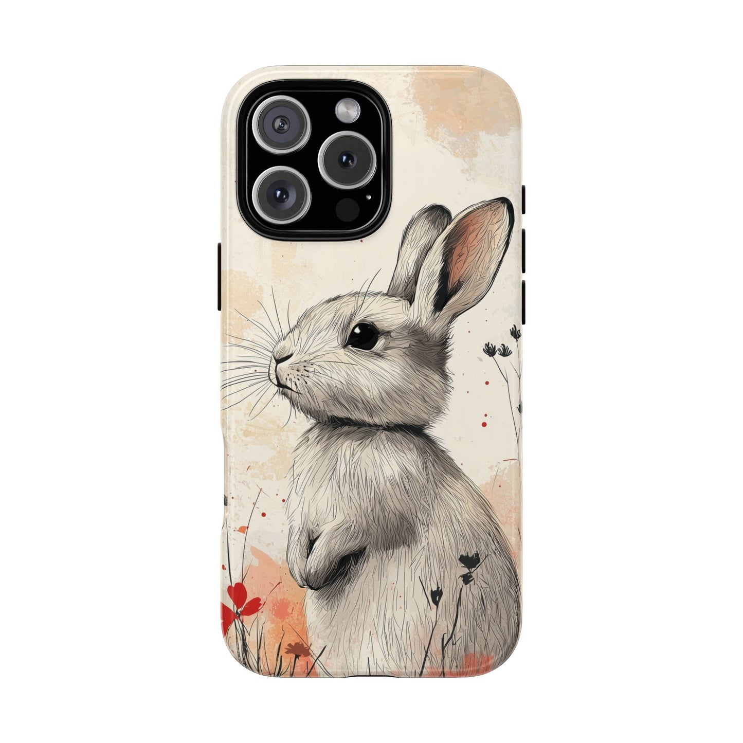 Curious Meadow: Gentle Rabbit Phone Case for iPhone, Samsung & Pixel