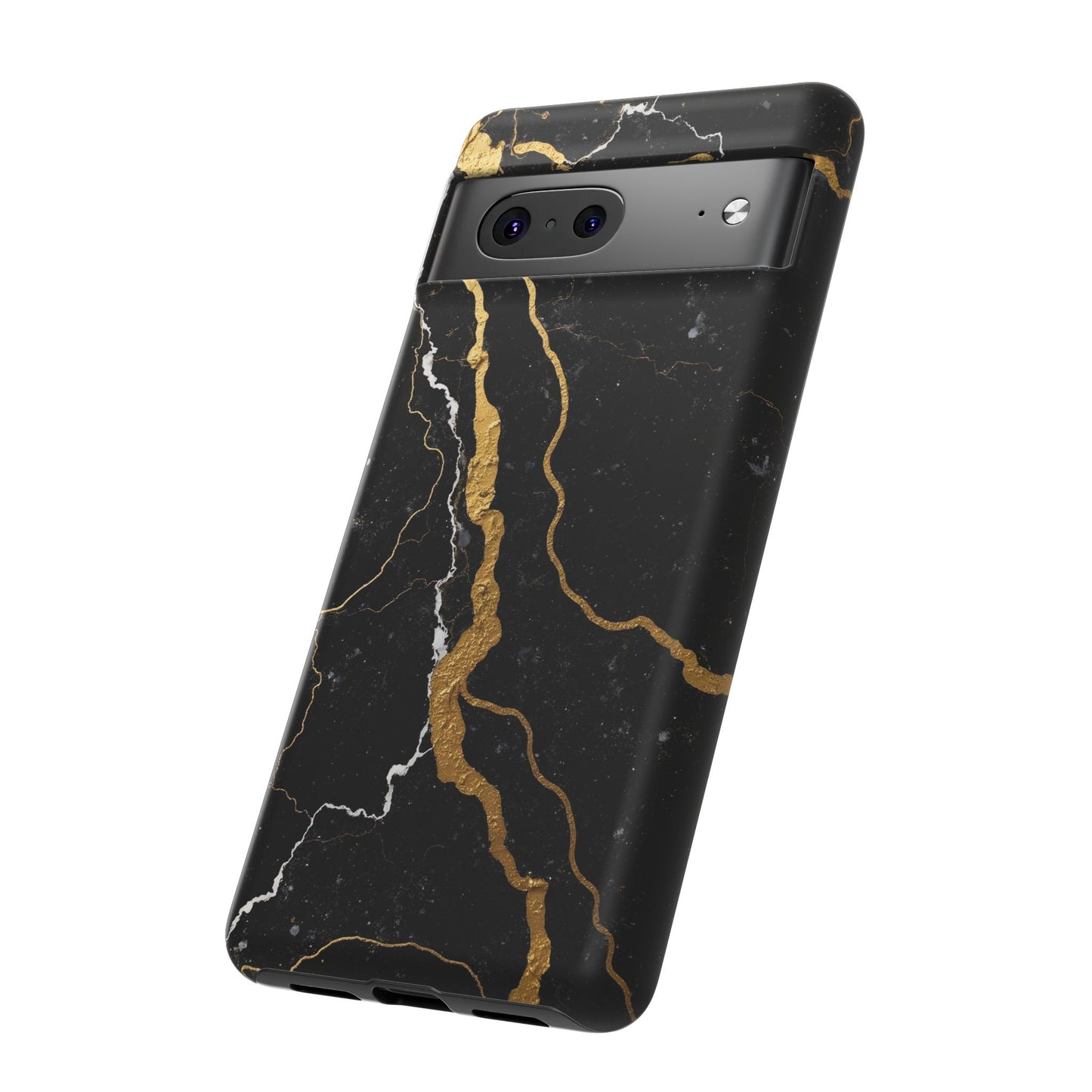 Black & Gold Marble Design Illustration Design Phone Case
