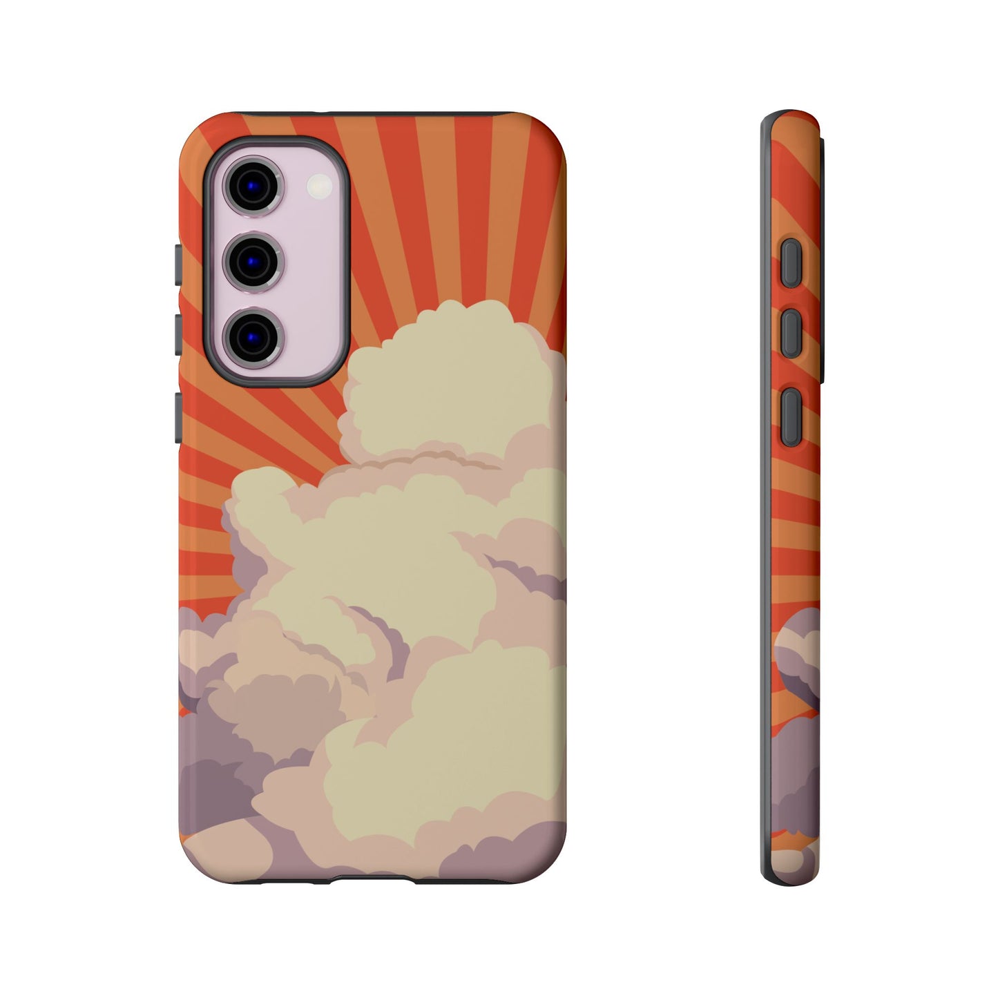 Retro Groovy Cloud Phone Case β 70s Aesthetic for iPhone, Samsung & Google Pixel