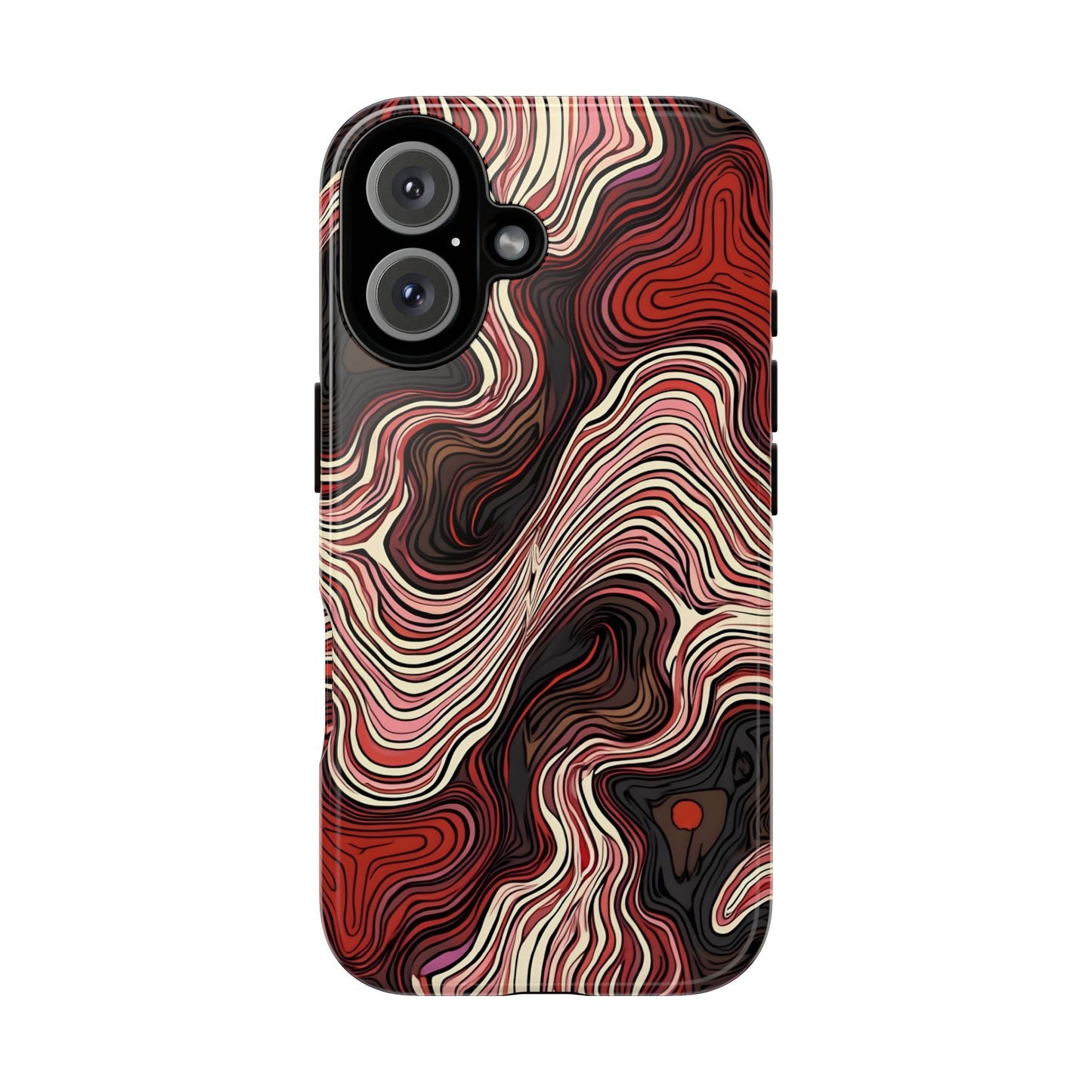 Abstract wavy illusion with swirling lines | Pattern Design