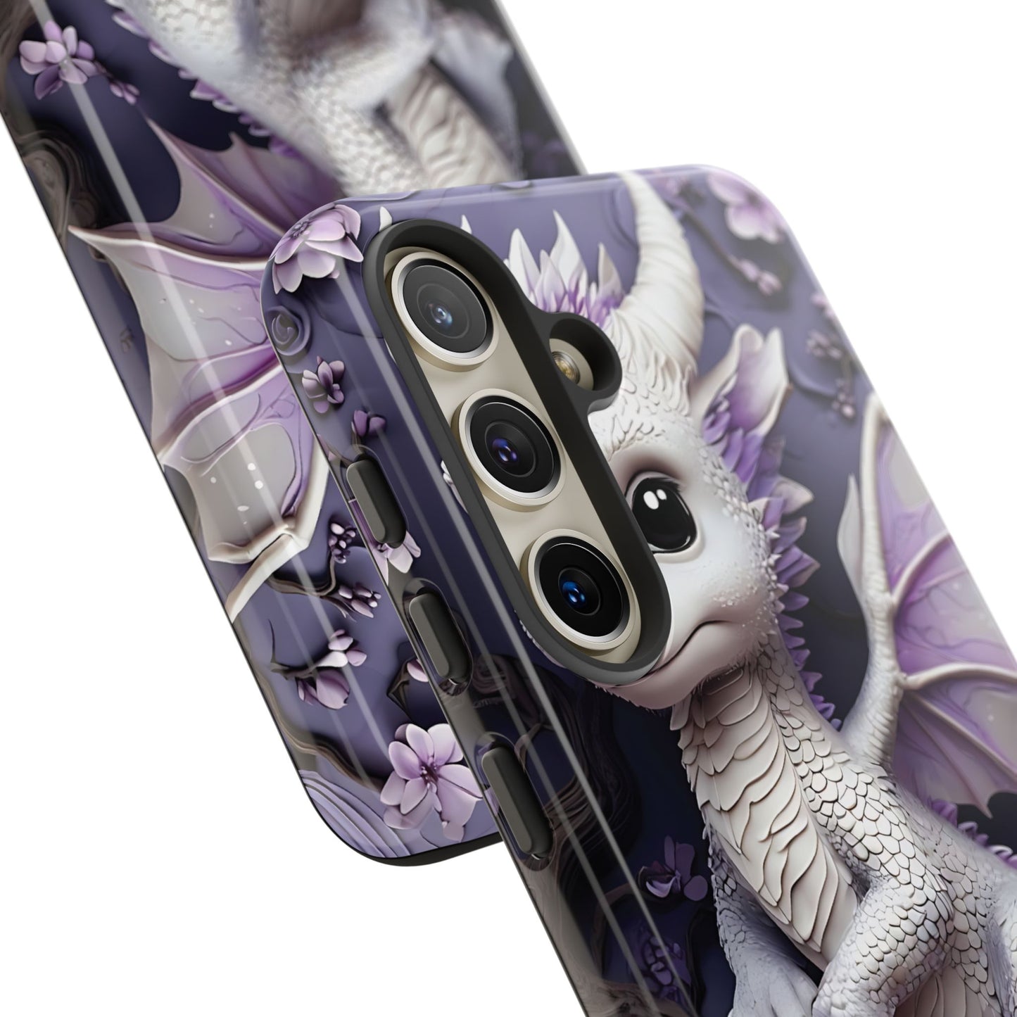 Charming Young Dragon on a Branch Phone Case Design