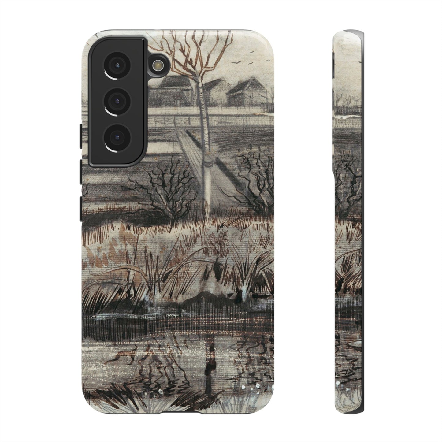 Vincent Van Gogh Lake Painting Phone Case - iPhone, Samsung, Google Pixel - Artistic Impressionist Cover