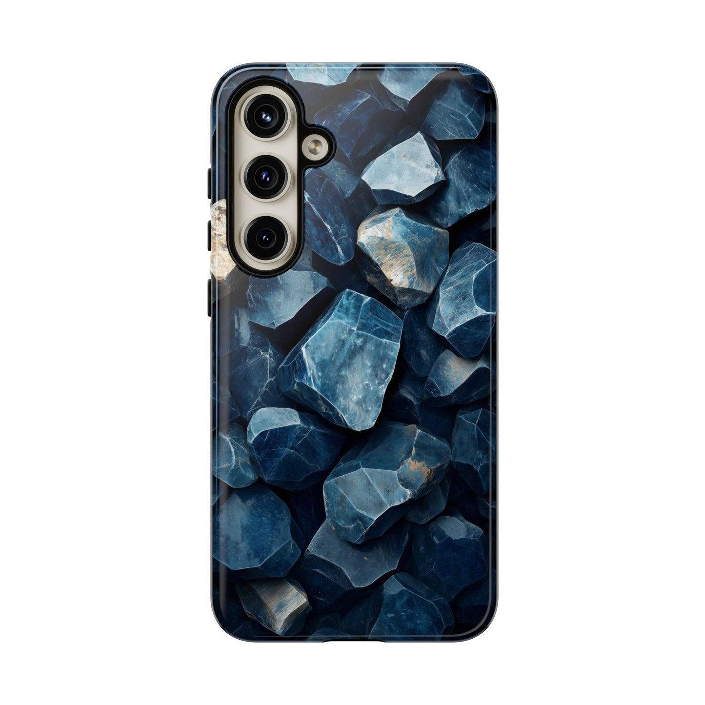 Mystic Blue Crystals Print Phone Case for iPhone, Google Pixel, Samsung